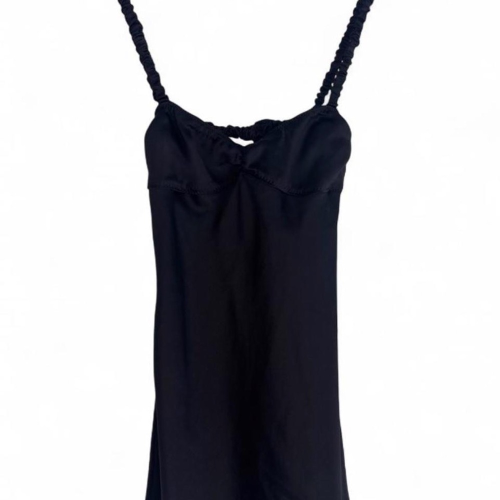 Zara Black Sleeveless Tie Front dress
